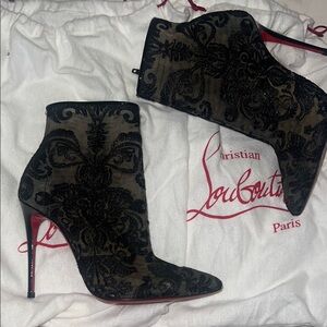Christian Louboutin Black Ankle Boots